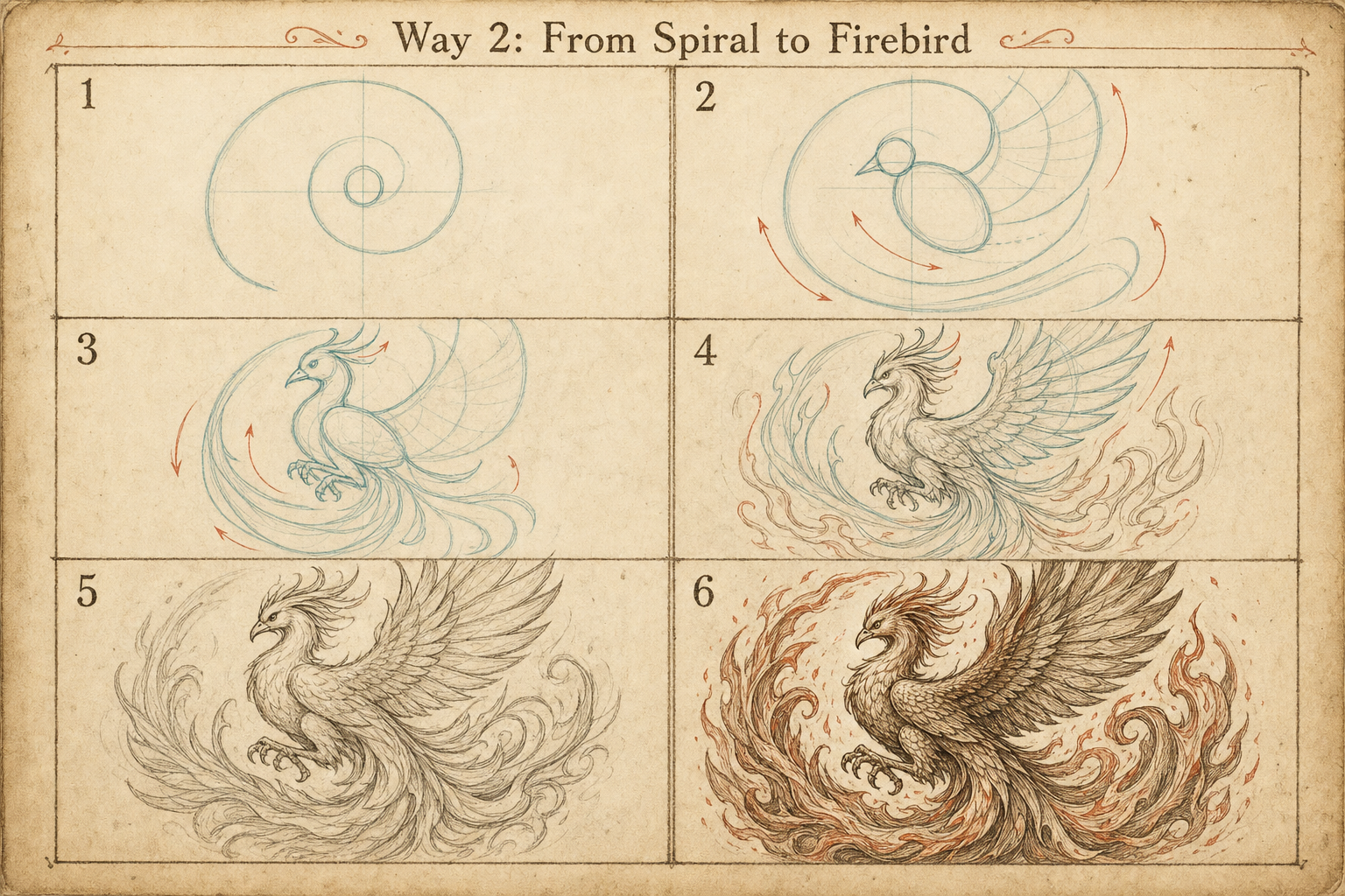 Phoenix tutorial plate 2: From Spiral to Firebird